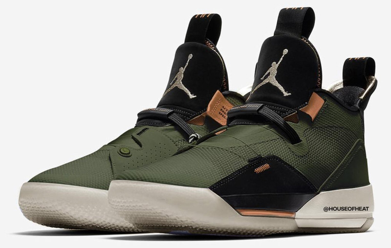 Air Jordan 33 NRG Travis Scott Army Olive de 2019